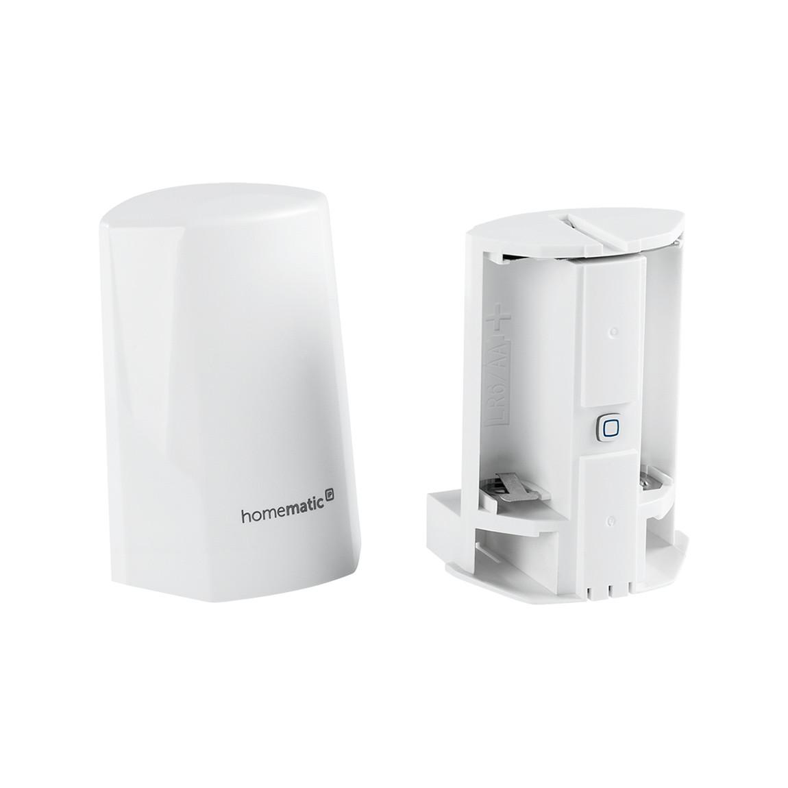 Homematic IP Temperatur- und Luftfeuchtigkeitssensor – außen - Weiß_Vorder_Rückseite