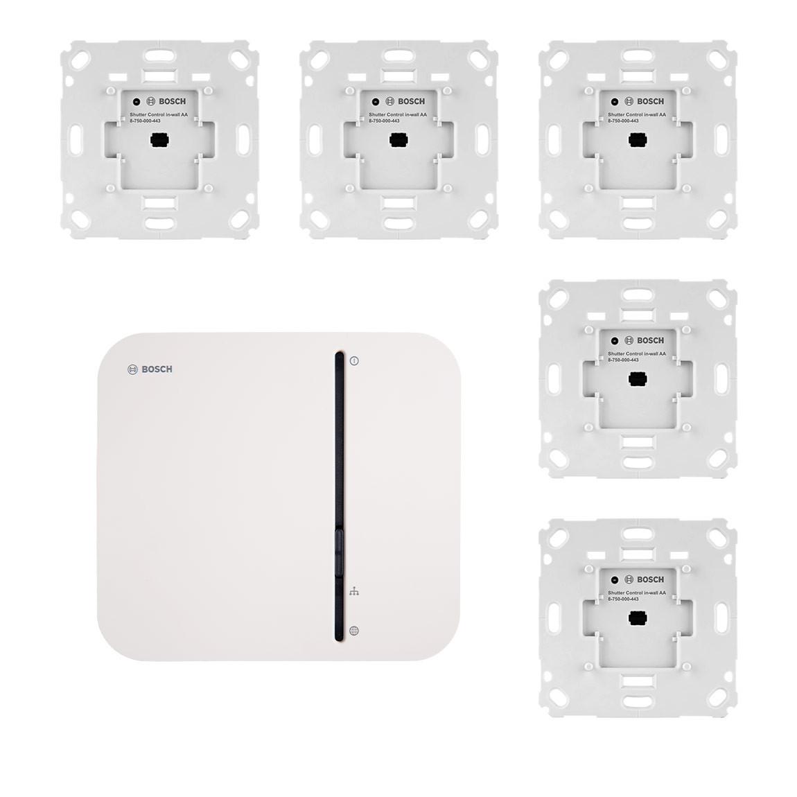 Bosch Smart Home Controller + Rollladensteuerung Unterputz 5er-Set