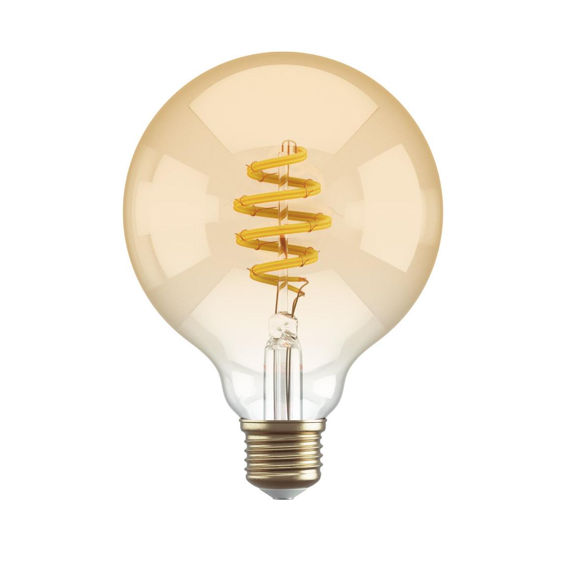 Hombli Filament Bulb CCT E27 G95-Amber - Gold_Bulb
