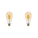 Hombli Filament Bulb CCT E27 ST64-Amber 2er-Set