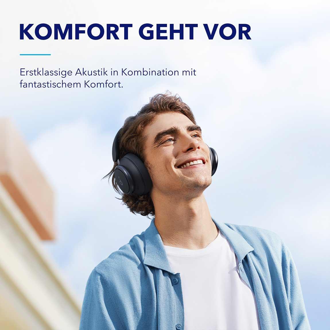 Soundcore Space Q45 - Kabelloser Over-Ear Kopfhörer - Schwarz_Komfort